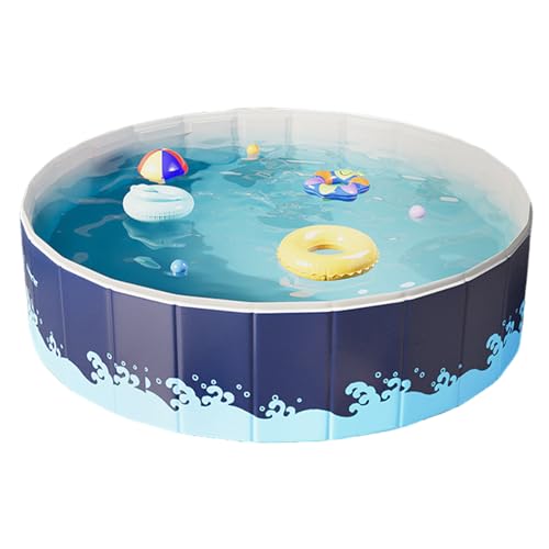 Tuxuseo Non Inflatable Swimming Pool | Sturdy Foldable Ground Pool | Compact Design Space Saving | Portable Backyard Bathing Basin Ideal for Outdoor, Camping, Patio and Summer Family Fun von Tuxuseo