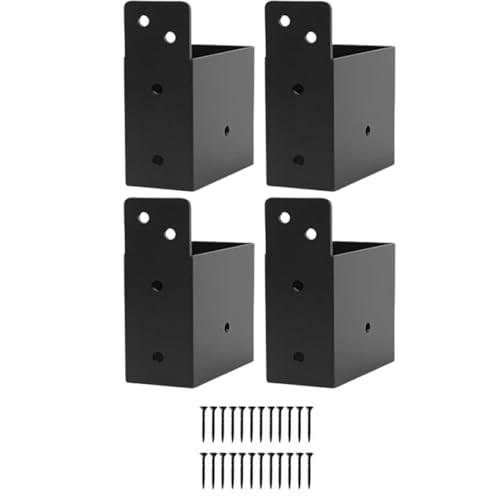 Tuxuseo Pergola Halterungen - Robustes 4er Set Rechtwinkliger Eckverbinder,Haus- und Gartengeräte für Carport Bauschuppen Wintergarten und Außenbereich von Tuxuseo