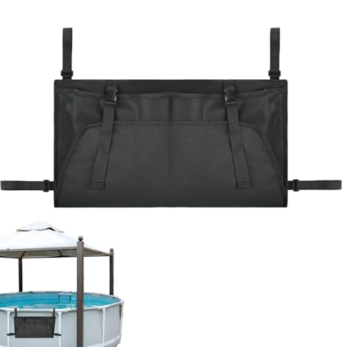 Tuxuseo Poolkescher | Feinmaschiger Laubfänger Beutel Für Poolbereich | Tragbarer Skimmer Mit Verstellbarem Schultergurt | Kompatibel Mit Teleskopstangen - Für Terrasse, Garten, Teich von Tuxuseo
