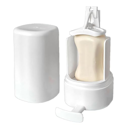 Tuxuseo Seifenmühlen-Box | Seifenmühle Reibe | Mühle Für Seifenstücke - Auslaufsicherer Seifenstück Zerkleinererhalter | Seifenstangen Mahlbehälter Für Küche, Toilette, Badezimmer von Tuxuseo
