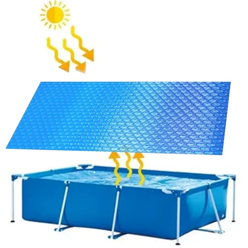 Tuxuseo Solarabdeckung Für Eingelassenen Pool | Poolabdeckung Rechteckig | Bubbles Solardecke - Schwimmende Solar Poolabdeckung Für Unterirdische Oder Oberirdische Schwimmbäder von Tuxuseo