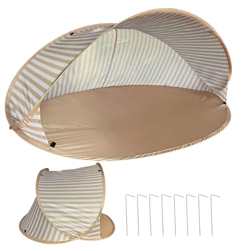 Tuxuseo Strandmuschel Pop-Up | UV Schutz UPF 50+ | Pop-Up Strandzelt | Strandmuschel Strandzelt Sonnenschutz Mit Tragetasche - Sonnenschutz Windschutz Für Camping Picknick, Kleines Packmaß von Tuxuseo