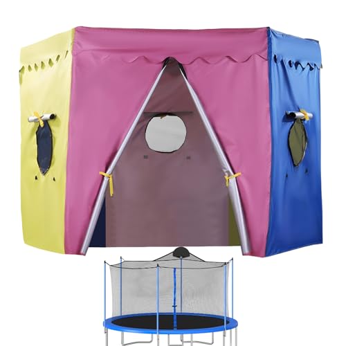 Tuxuseo Trampolin Überdachung | Trampolin Zelt Mit Oberer Abdeckung | Runder Sonnenschutz Auf Dem Trampolin | Faltbares Sonnenschutz-Überdachung, Anti-UV - Für Outdoor-Hinterhof-Spielplatz Und Camping Tuxuseo Trampolin Überdachung | Trampolin Zelt Mit Oberer Abdeckung | Runder Sonnenschutz Auf Dem Trampolin | Faltbares Sonnenschutz-Überdachung, Anti-UV - Für Outdoor-Hinterhof-Spielplatz Und Camping von Tuxuseo