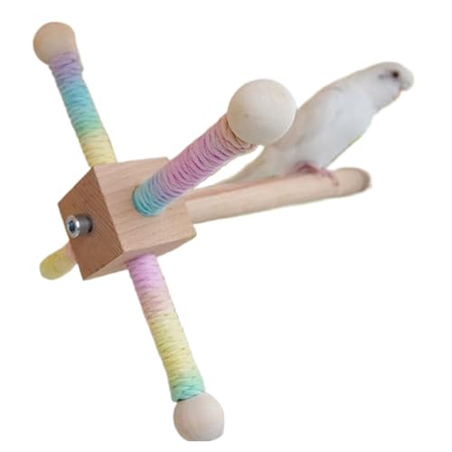 Tuxuseo Vogel Sitzstange Ständer - Vogel Käfig Sitzstange,Halter Spielzeug Holz Gestell 360° Drehbar Für Außenbereich Und Innenbereich Tuxuseo Vogel Sitzstange Ständer - Vogel Käfig Sitzstange,Halter Spielzeug Holz Gestell 360° Drehbar Für Außenbereich Und Innenbereich von Tuxuseo