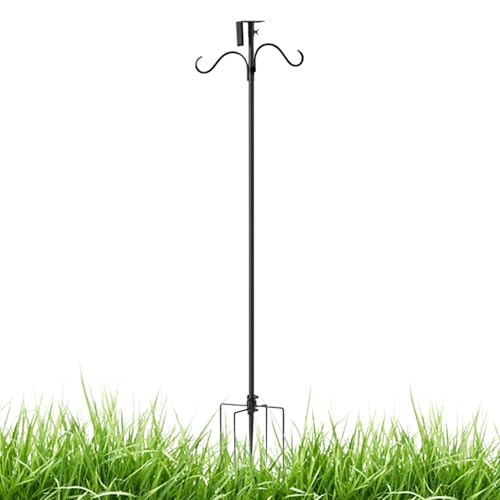 Tuxuseo Vogelfuttersäulen Set - Stabiler Montagesatz Für Vogelhäuser,Verstellbare Garten Deko Halterungen Für Solarleuchten Windspiele Rankpflanzen Blumenkübel von Tuxuseo