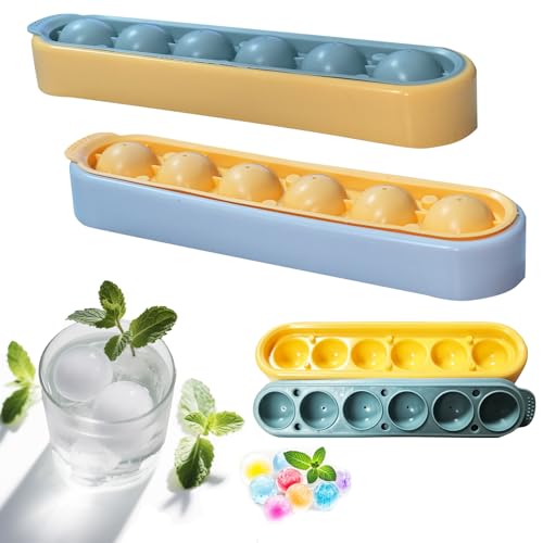 2 Stück Eiswürfelform Kugel Silikonform Eiswürfelbehälter mit Deckel Silikon Eiswürfelbox Kugelförmig Eiswürfel Runden Eiswürfelform Eiswürfelschale Eisform für Bier Whiskey Kaffee Schokolade 2 Stück Eiswürfelform Kugel Silikonform Eiswürfelbehälter mit Deckel Silikon Eiswürfelbox Kugelförmig Eiswürfel Runden Eiswürfelform Eiswürfelschale Eisform für Bier Whiskey Kaffee Schokolade von Tuxuzal