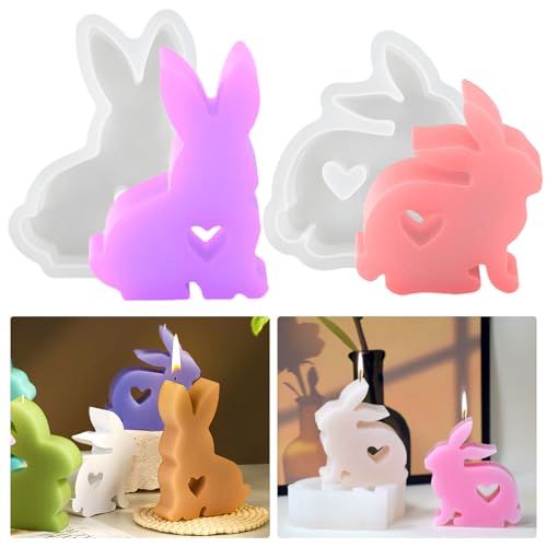 2 Stück Osterhase Silikonform Gießform Kerzenform Ostern Kaninchen Silikonform, Epoxidharz Form Ostern Hase Gießform Silikon Hase, Kaninchen Form zum Gießen for Kerzen Beton Gips Seife DIY Handwerk 2 Stück Osterhase Silikonform Gießform Kerzenform Ostern Kaninchen Silikonform, Epoxidharz Form Ostern Hase Gießform Silikon Hase, Kaninchen Form zum Gießen for Kerzen Beton Gips Seife DIY Handwerk von Tuxuzal