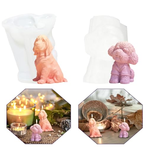 2 Stück Silikonformen Gießformen Tiere Kerzenform Silikon Gießform Hund 3d Tiere Silikonform Hund Epoxidharz Formen Tiere Seifenform Silikon Hundeform Gipsform Kerzenform zum Gießen 2 Stück Silikonformen Gießformen Tiere Kerzenform Silikon Gießform Hund 3d Tiere Silikonform Hund Epoxidharz Formen Tiere Seifenform Silikon Hundeform Gipsform Kerzenform zum Gießen von Tuxuzal