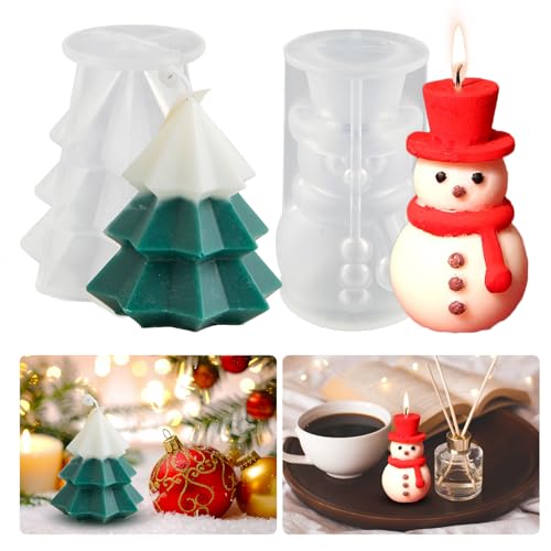2 Stück Weihnachtsbaum Silikonform Kerzenform Schneemann Gießform Weihnachten Epoxidharz Form Weihnachts Kerzenform Silikonform Schneemann Kerzengießform Weihnachtsbaum Harzform Weihnachts Deko 2 Stück Weihnachtsbaum Silikonform Kerzenform Schneemann Gießform Weihnachten Epoxidharz Form Weihnachts Kerzenform Silikonform Schneemann Kerzengießform Weihnachtsbaum Harzform Weihnachts Deko von Tuxuzal