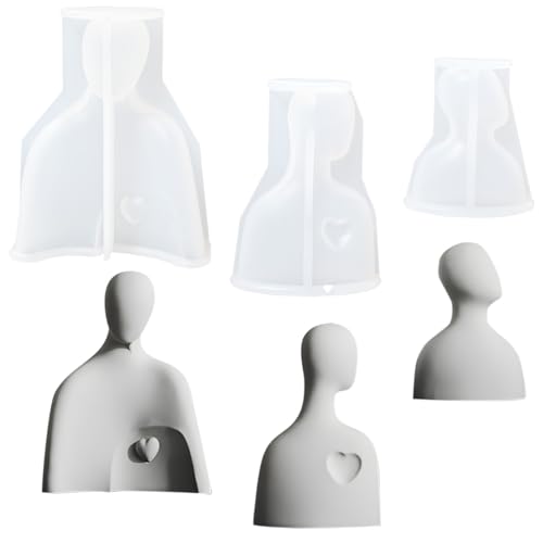 3 Stück Familie Silikonform Kerzen Silikonform Körper Kerzenform Silikon Figur Kerzenformen zum Gießen 3D Körper Gießform DIY Kerzengießformen für Duftkerze Heimdekoration Ornamente Handwerk 3 Stück Familie Silikonform Kerzen Silikonform Körper Kerzenform Silikon Figur Kerzenformen zum Gießen 3D Körper Gießform DIY Kerzengießformen für Duftkerze Heimdekoration Ornamente Handwerk von Tuxuzal