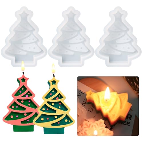3 Stück Weihnachten Kerzenform Silikonform Weihnachtsbaum Gießform Weihnachten Seifenform Silikon Kerzengießform Weihnachten Resin Form 3D Weihnachtsbaum Harzform DIY Fondant Weihnachten Silikonform 3 Stück Weihnachten Kerzenform Silikonform Weihnachtsbaum Gießform Weihnachten Seifenform Silikon Kerzengießform Weihnachten Resin Form 3D Weihnachtsbaum Harzform DIY Fondant Weihnachten Silikonform von Tuxuzal