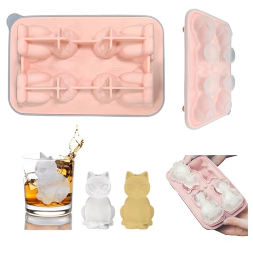 Eiswürfelform Silikon Katzen Eiswürfelform 4 Fächern Eiswürfel Form Katzenform Eisform Eiswürfelbehälter 3D Katzen Silikonform Tier Eiswürfelform mit Deckel Tiere Silikonform für Eiswürfel Schokolade Eiswürfelform Silikon Katzen Eiswürfelform 4 Fächern Eiswürfel Form Katzenform Eisform Eiswürfelbehälter 3D Katzen Silikonform Tier Eiswürfelform mit Deckel Tiere Silikonform für Eiswürfel Schokolade von Tuxuzal