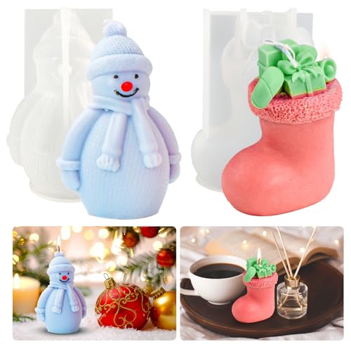 2 Stück Schneemann Weihnachten Kerzenformen Schneemann Silikonform Weihnachten Schneemann Gießform DIY Weihnachten Kerzen Ornament 3D Schneemann Harzform Weihnachten Seifenform Fondant Kuchen Form 2 Stück Schneemann Weihnachten Kerzenformen Schneemann Silikonform Weihnachten Schneemann Gießform DIY Weihnachten Kerzen Ornament 3D Schneemann Harzform Weihnachten Seifenform Fondant Kuchen Form von Tuxuzal