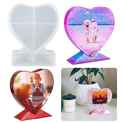 Epoxidharz Silikonform Herz Groß Bilderrahmen Herzform Ornamente Epoxidharz Formen Herz Silikonform Gießform Herz Epoxidharz Fotorahmen Liebe Gießen Harzform von Tuxuzal