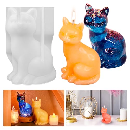 Silikonform Katze Kerzenform Silikon Katzen Gießform für Kerzen, Epoxidharz Form Tiere Silikonform Gießform Kätzchen Seifenform Gipsform Harzform Tiere Kerzenform zum Gießen Silikonform Katze Kerzenform Silikon Katzen Gießform für Kerzen, Epoxidharz Form Tiere Silikonform Gießform Kätzchen Seifenform Gipsform Harzform Tiere Kerzenform zum Gießen von Tuxuzal