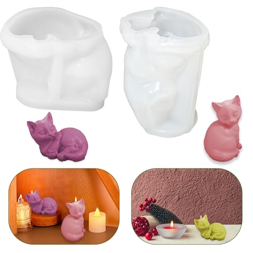 2 Stück Silikonformen Gießformen Katzen Epoxidharz Form Katzen Kerzen Gießen Formen Tiere Silikonform Kätzchen Seifenform Silikon Kerzenform Gießform Tiere Harzform Gipsform 2 Stück Silikonformen Gießformen Katzen Epoxidharz Form Katzen Kerzen Gießen Formen Tiere Silikonform Kätzchen Seifenform Silikon Kerzenform Gießform Tiere Harzform Gipsform von Tuxuzal