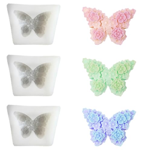 3 Stück Kerzen Silikonform Schmetterling Kerzenform Silikon Schmetterling Gießformen Blumen Kerzenform zum Gießen Tiere Silikonform Gießform Gipsform Epoxidharz Tiere Form Haus Dekoration 3 Stück Kerzen Silikonform Schmetterling Kerzenform Silikon Schmetterling Gießformen Blumen Kerzenform zum Gießen Tiere Silikonform Gießform Gipsform Epoxidharz Tiere Form Haus Dekoration von Tuxuzal
