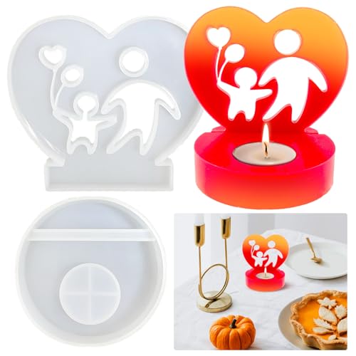 Tuxuzal Silikonform Gießform Kerzenhalter Teelichthalter Runde Teelichter Gießform Silikon Kerzenständer Epoxidharz Form Herz Kerzenhalter Gipsform Herz Deko Geschenke für Mama und Papa Tuxuzal Silikonform Gießform Kerzenhalter Teelichthalter Runde Teelichter Gießform Silikon Kerzenständer Epoxidharz Form Herz Kerzenhalter Gipsform Herz Deko Geschenke für Mama und Papa von Tuxuzal