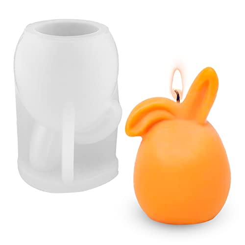 Osterhase Silikonform Gießform Kerzenform Ostern Kaninchen Silikonform, Epoxidharz Form Ostern Hase Gießform Silikon Hase Backform, Kaninchen Form zum Gießen for Kerzen Beton Gips Seife DIY Handwerk von Tuxuzal