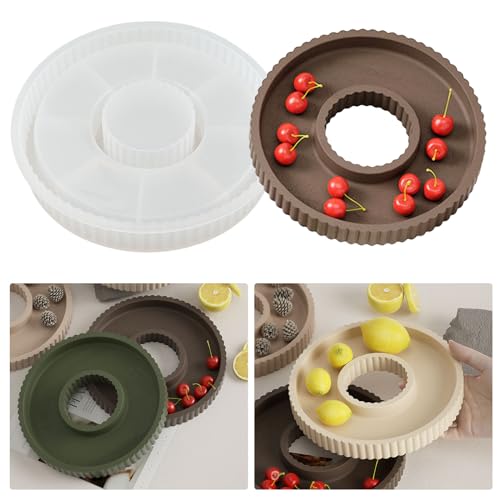Silikonform Tablett Runde Silikonform Epoxidharz Tablett Gießform Silikon Schale Tablett Harzform Silikonform für DIY Obstschale Schmuckplatte Silikon Runde Teller Epoxidharz Form Gießform Silikonform Tablett Runde Silikonform Epoxidharz Tablett Gießform Silikon Schale Tablett Harzform Silikonform für DIY Obstschale Schmuckplatte Silikon Runde Teller Epoxidharz Form Gießform von Tuxuzal