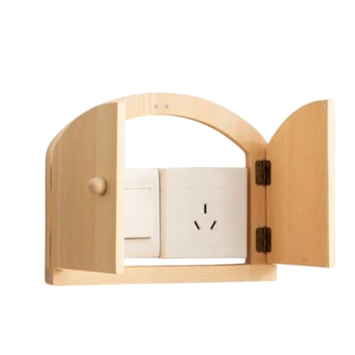 Abdeckplatte für Feentür, 22,5 x 18,5 cm, dekorative Wandabdeckungen aus Holz, ohne Bohren von Tuxxjzm