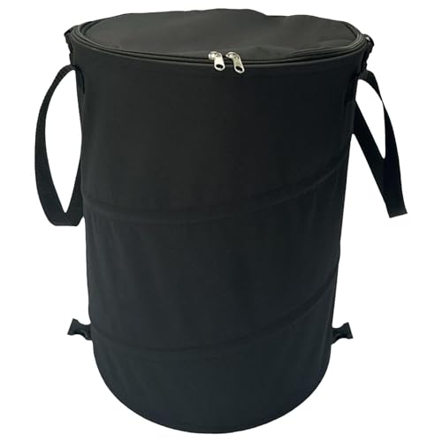 Faltbarer Camping Mülleimer 37 L Pop Up Mülleimer Fürs Auto Faltbar Abfalleimer Gartenabfallsack Multifunktional Lagereimer Mit Deckel Gartenabfallbeutel Mit Reißverschluss Mehrzweckbehälter Für Rasen von Tuxxjzm