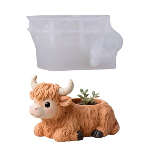 Highland Cow Fondantform 13,2 x 8,4 x 7 cm liegend Silikonform Bauernhof-Tier-Kuchenaufsatz Highland Cow Fondantform 13,2 x 8,4 x 7 cm liegend Silikonform Bauernhof-Tier-Kuchenaufsatz von Tuxxjzm