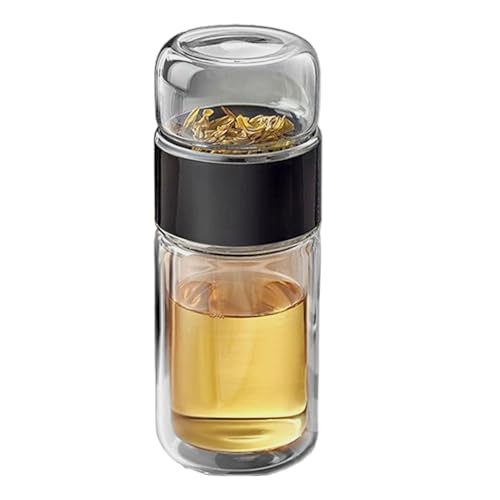 Infusifie Tee-Ei 280/350/420 Ml Glas Tee Ei Flasche Doppelschichtiger Isolier-Teebecher Tee- Und Wassertrennung Teeflasche Thermoskanne Tragbare Reise-Teebecher Mit Edelstahlfilter Infusifie Tee-Ei 280/350/420 Ml Glas Tee Ei Flasche Doppelschichtiger Isolier-Teebecher Tee- Und Wassertrennung Teeflasche Thermoskanne Tragbare Reise-Teebecher Mit Edelstahlfilter von Tuxxjzm