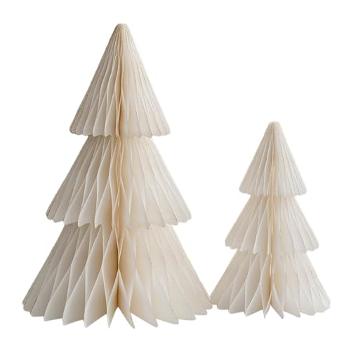 Tischdeko Weihnachten Papier Weihnachtsbaum Deko Faltbarer Tannenbaum Wabendekor Classic Weihnachtsbaum Grün Papier Waben Papierbäume Weihnachtsdeko Wiederverwendbar Christmas Deko Weihnachtsschmuck von Tuxxjzm