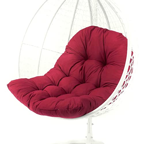 Tuxxjzm Dickes Hängekorb-Stuhlkissen, Eierstuhl-Kissen, Rattan-Hängesitzkissen für Garten, Outdoor, Indoor, vielseitige dicke Gartenstuhl-Matte, Schaukel-Hängesessel-Kissen von Tuxxjzm
