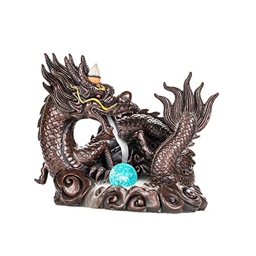 Reflux Räucherstäbchen Brenner Drache Harz Wasserfall Räucherstäbchen Brenner Reflux Räucherstäbchen Halter Aromatherapie Diffusor, Dragon Shaped Play Beads von Tuzsocr