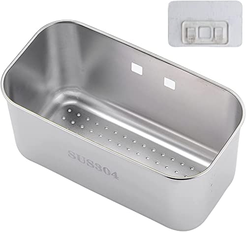 Spülbecken Organizer Edelstahl Spülbecken Sieb Waschbecken Caddy Organizer Spuele Edelstahl Utensilien Korb Organizer Spüle Sieb Abtropfsieb Vegtable/Obst Küche Sieb Teesieb (Silber) von Tuzsocr