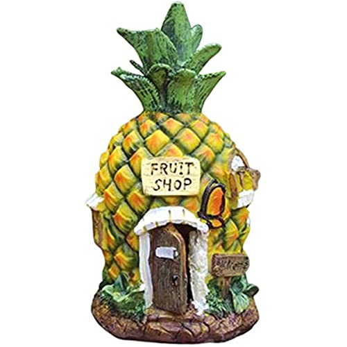 Tuzsocr Ananas Dekoration, Märchenhaus, Gartendekoration, Ananas Gartendekoration Mit Sonnenenergie, 12 X 12 X 21 cm von Tuzsocr