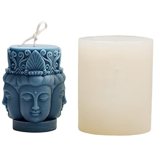 Tuzsocr Silikonform, Duftkerzenform, Buddhismus, Brahma, Buddha-Statue, Kerzenformen, Gießform, DIY-Kerzenherstellung, Basteln, Silikonformen, Duftkerzen, Handarbeit, handgefertigt (A) von Tuzsocr