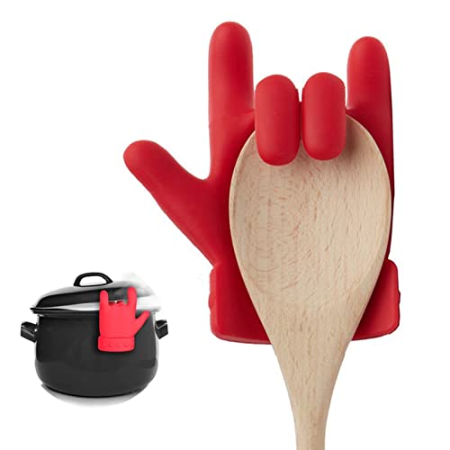 Tuzsocr Topfdeckelhalter, Deckel aus Silikon, Halterung, hitzebeständig, Fingerform, Kochen, geeignet für die Küche Tuzsocr Topfdeckelhalter, Deckel aus Silikon, Halterung, hitzebeständig, Fingerform, Kochen, geeignet für die Küche von Tuzsocr