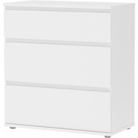 Kommode mit 3 weißen Schubladen cm 77x40x84h von Tvilum