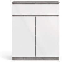 Nada Sideboard 2 Türen und 1 Schublade, beton dekor,weiss hochglanz. Nada Sideboard 2 Türen und 1 Schublade, beton dekor,weiss hochglanz. von Tvilum