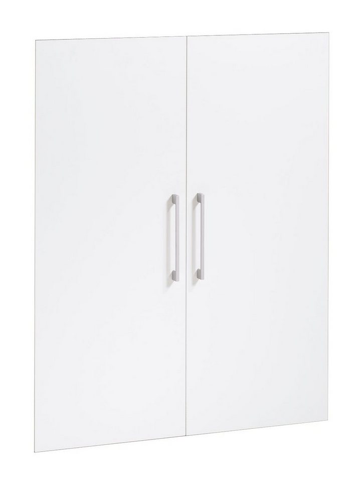 Tvilum Regalelement Türen 2er Set für Regale PRIMA, Weiß matt, B 84 x H 105 cm von Tvilum