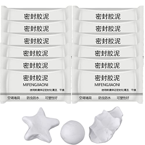 2023 New Type Waterproof Sealant Mastic 25g - Wall Mending Mud, Quick Repair Clay, Fireproof & Waterproof Repair Sealing Clay, Quick Dry & Easy to Apply, for Holes and Gaps Wall Filler (12PCA) von Twaynorb