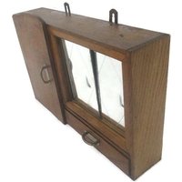 Doppel Apotheker Badezimmer Medizin Küchenschrank Holz Schiebetüren Art Deco von Tweedeleven