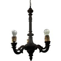 Hand Geschnitzt Reich Verzierten Holz Kronleuchter 5 Lichter Arme Deckenleuchte Lampe Mid Century Hand Geschnitzt Reich Verzierten Holz Kronleuchter 5 Lichter Arme Deckenleuchte Lampe Mid Century von Tweedeleven