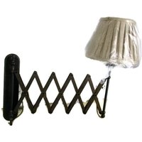 Industrial Machine Age Black Scissor Wandlampe Expanding Montiert Verstellbar von Tweedeleven