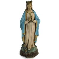 Jungfrau Maria Gekrönte Madonna Auf Schlangen-Gips-statue Polychrome 21, 45 " von Tweedeleven