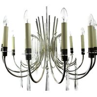 Mid Century Modern Atomic Kronleuchter Sciolari 12 Arme Lichter Versilbert Wow von Tweedeleven