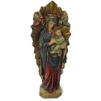 statue Unserer Lieben Frau Von Der Immerwährenden Hilfe Perpetuo Socorro Kind Plaster Htf Polychrome von Tweedeleven