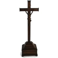 xl Antike Stehaltar Kirche Kruzifix Kreuz Holz Außergewöhnlich Wow 78 cm von Tweedeleven