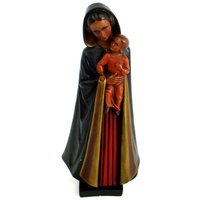 xl Kapelle Jungfrau Maria Madonna Säugling Kind Gips Statue Signiert Van Laere 20.86 von Tweedeleven