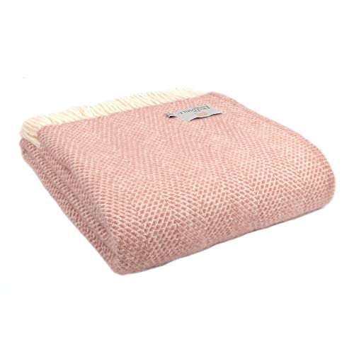 Tweedmill Textiles Bienenstock werfen Dusky rosa von tweedmill