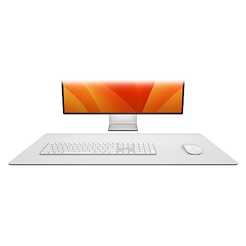 Twelve South DeskPad | Nachhaltige Leder-Verlängerungsmatte für die Maus, spritzwasserfest, rutschfeste Mausoberfläche, optimale Größe für den Displaygebrauch, Grau Twelve South DeskPad | Nachhaltige Leder-Verlängerungsmatte für die Maus, spritzwasserfest, rutschfeste Mausoberfläche, optimale Größe für den Displaygebrauch, Grau von Twelve South