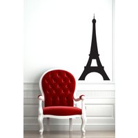 Eiffelturm Wandaufkleber - Paris Schlafzimmer Dekor Wand Aufkleber Büro Kunst Moderne Welt Kontinente Globus Der Frankreich von Twelve9Printing